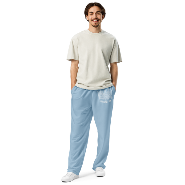 BBM Bone Crown Big Business Men Wide-Leg Joggers Carolina Blue - Motivational Apparel