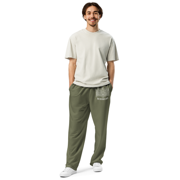 BBM Bone Crown Big Business Men Wide-Leg Joggers Cypress Green - Motivational Apparel