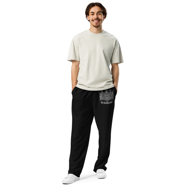 BBM Bone Crown Big Business Men Wide-Leg Joggers Black - Motivational Apparel