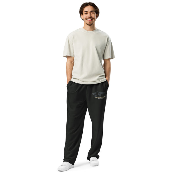 BBM Worldwide Wide-Leg Joggers Vintage Black - Motivational Apparel