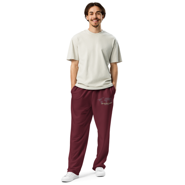 BBM Worldwide Wide-Leg Joggers Maroon - Motivational Apparel
