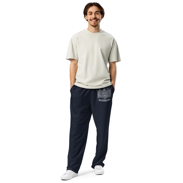 BBM Bone Crown Big Business Man Wide-Leg Joggers Navy - Motivational Apparel