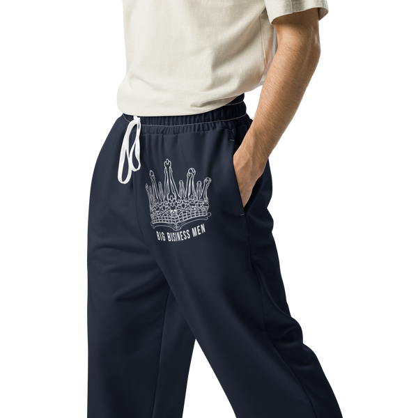BBM Bone Crown Big Business Man Wide-Leg Joggers Navy - Motivational Apparel