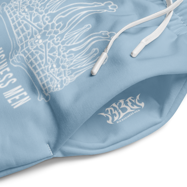 BBM Bone Crown Big Business Men Wide-Leg Joggers Carolina Blue - Motivational Apparel