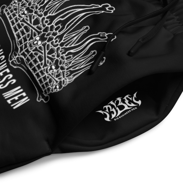 BBM Bone Crown Big Business Men Wide-Leg Joggers Black - Motivational Apparel