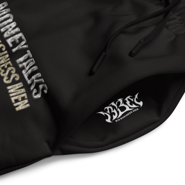BBM Money Talks Big Business Men  Wide-Leg Joggers Black - Motivational Apparel
