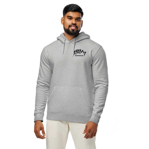 BBM In Business I Trust Skeleton Praying Hands Hoodie Grey- Motivational Apparel