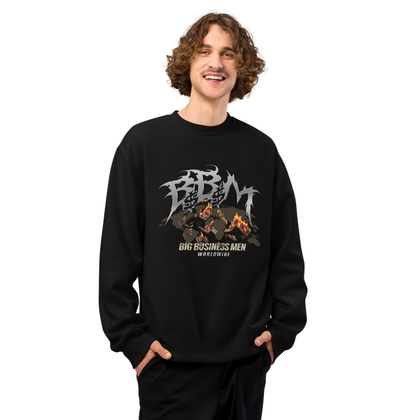 BBM Worldwide Burning Empire Oversized Heavyweight Sweatshirt - Motivational Apparel